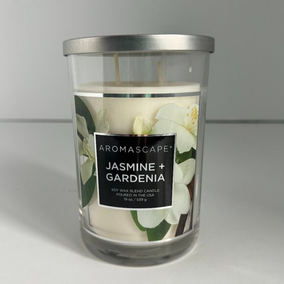 Chesapeake Bay AROMASCAPE 19 oz JASMINE + GARDENIA Double Wick TUMBLER Candle - Picture 1 of 5